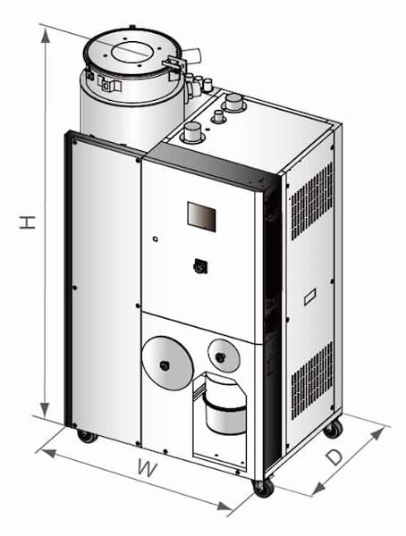 Габаритные размеры осушителя SDL-160U-HD
