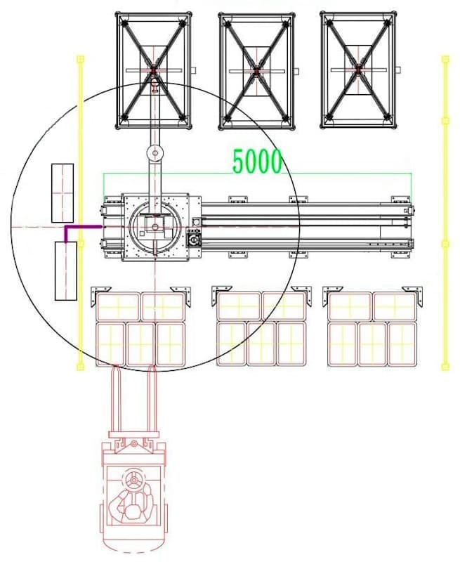 Схема растаривания в 3 бункера