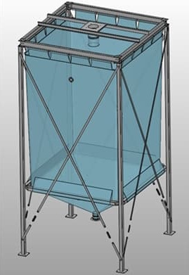 Габаритные размеры силоса SFS-25-12