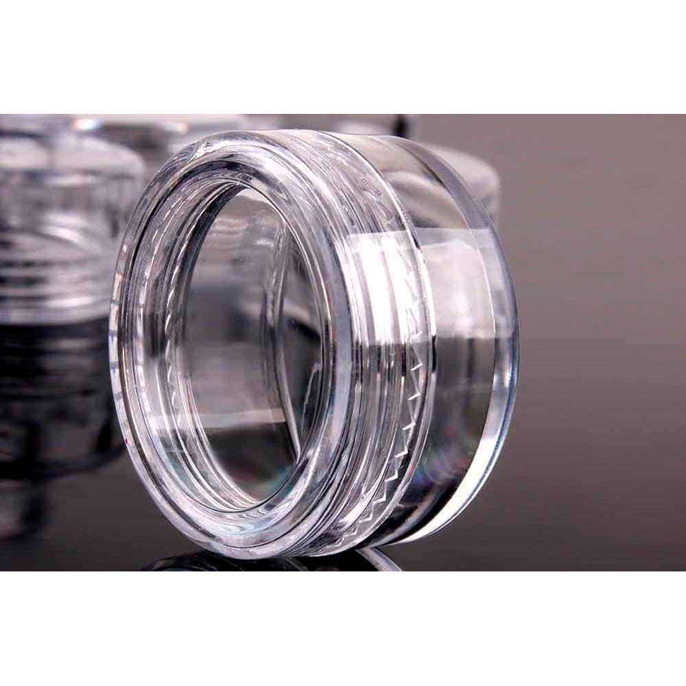 Прозрачная пластиковая баночка для косметики