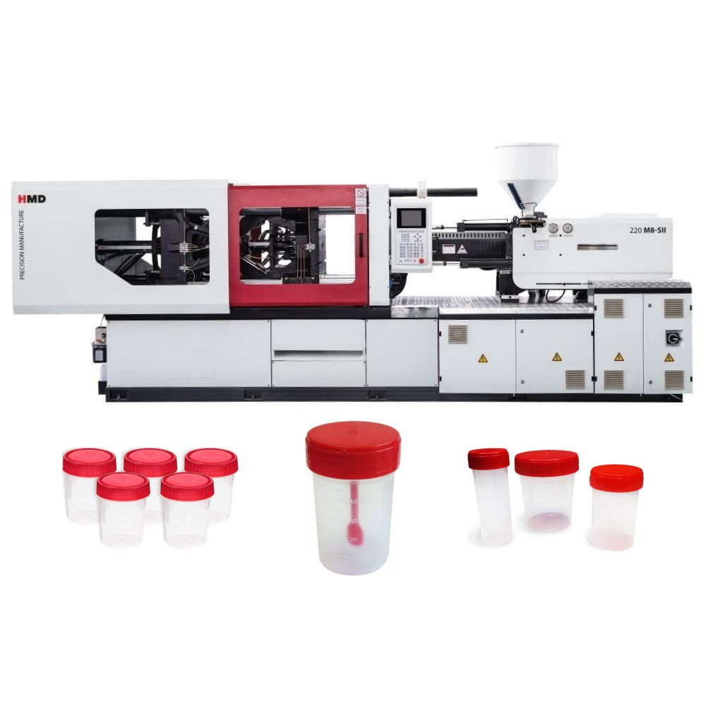 Термопластавтомат ТПА станок для изготовления пластиковых банок для анализов