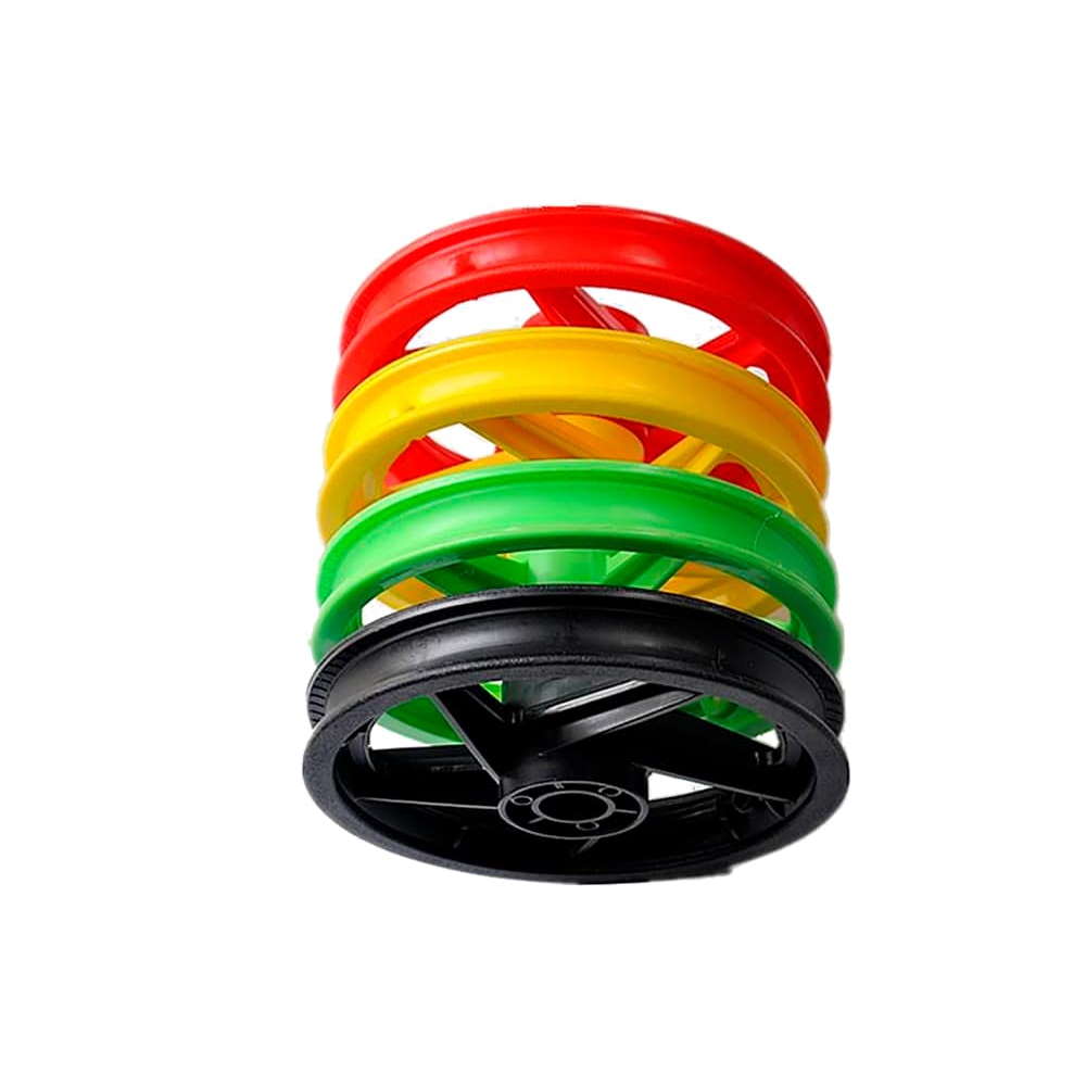 Пластиковые колеса разного цвета