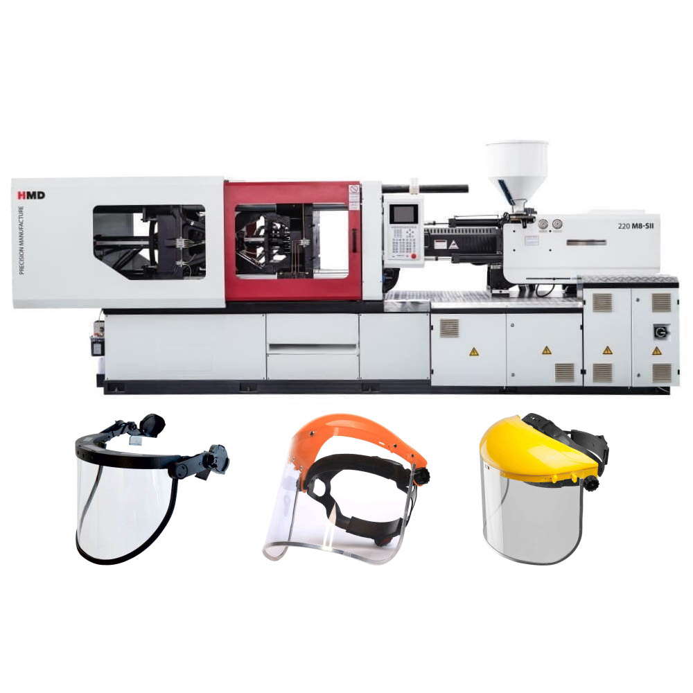 Термопластавтомат ТПА станок для изготовления лицевых защитных щитков