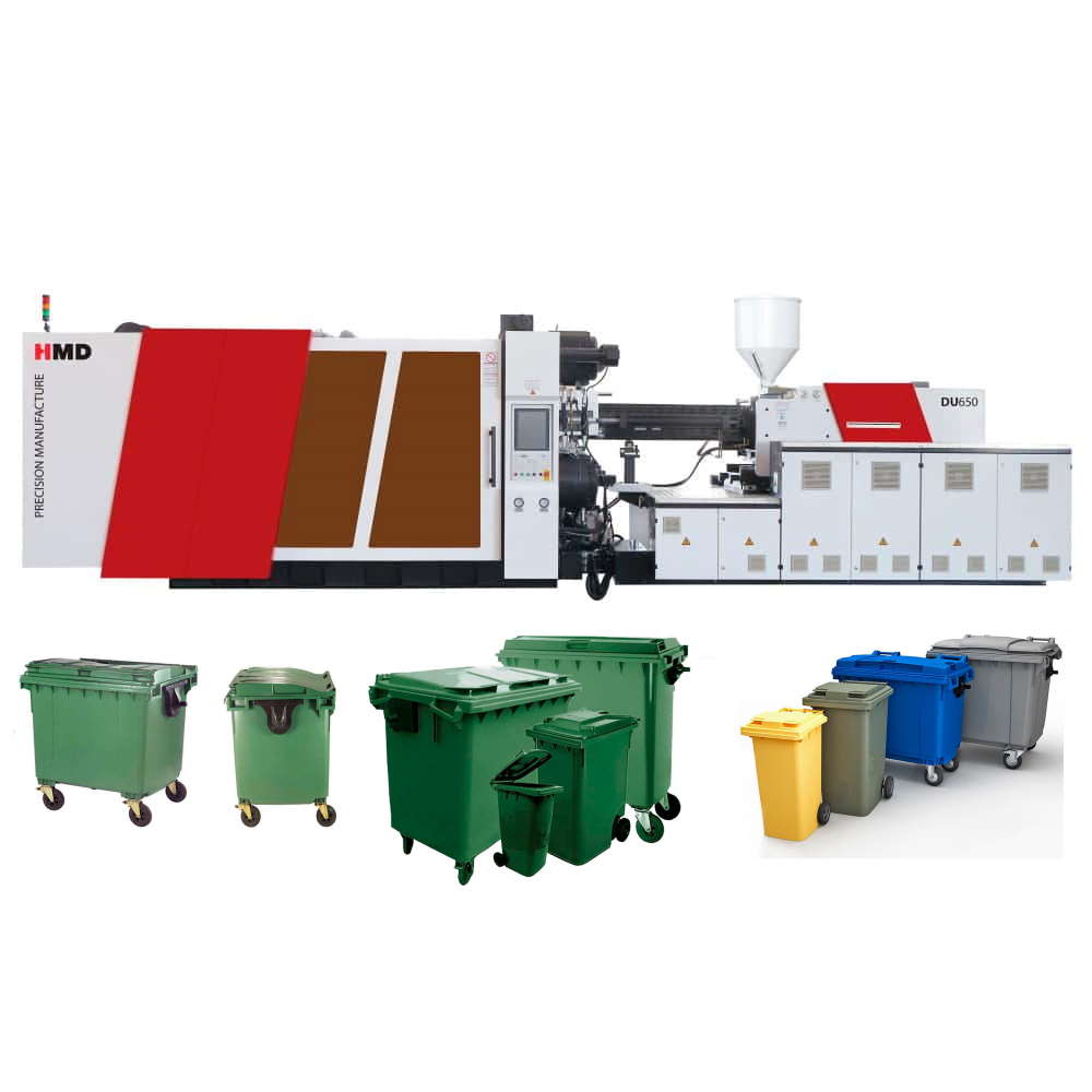 Термопластавтомат ТПА станок для изготовления мусорных контейнеров DU