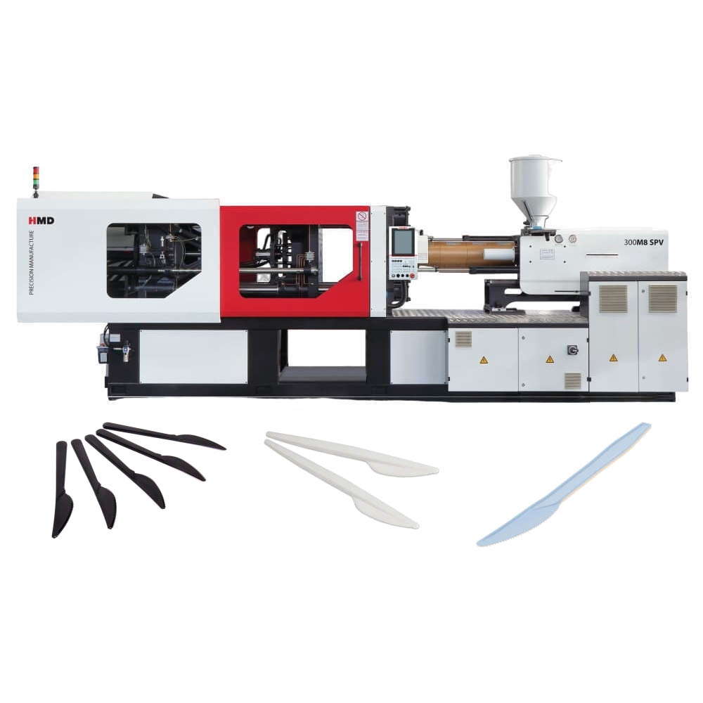 Термопластавтомат ТПА станок для изготовления одноразовых ножей