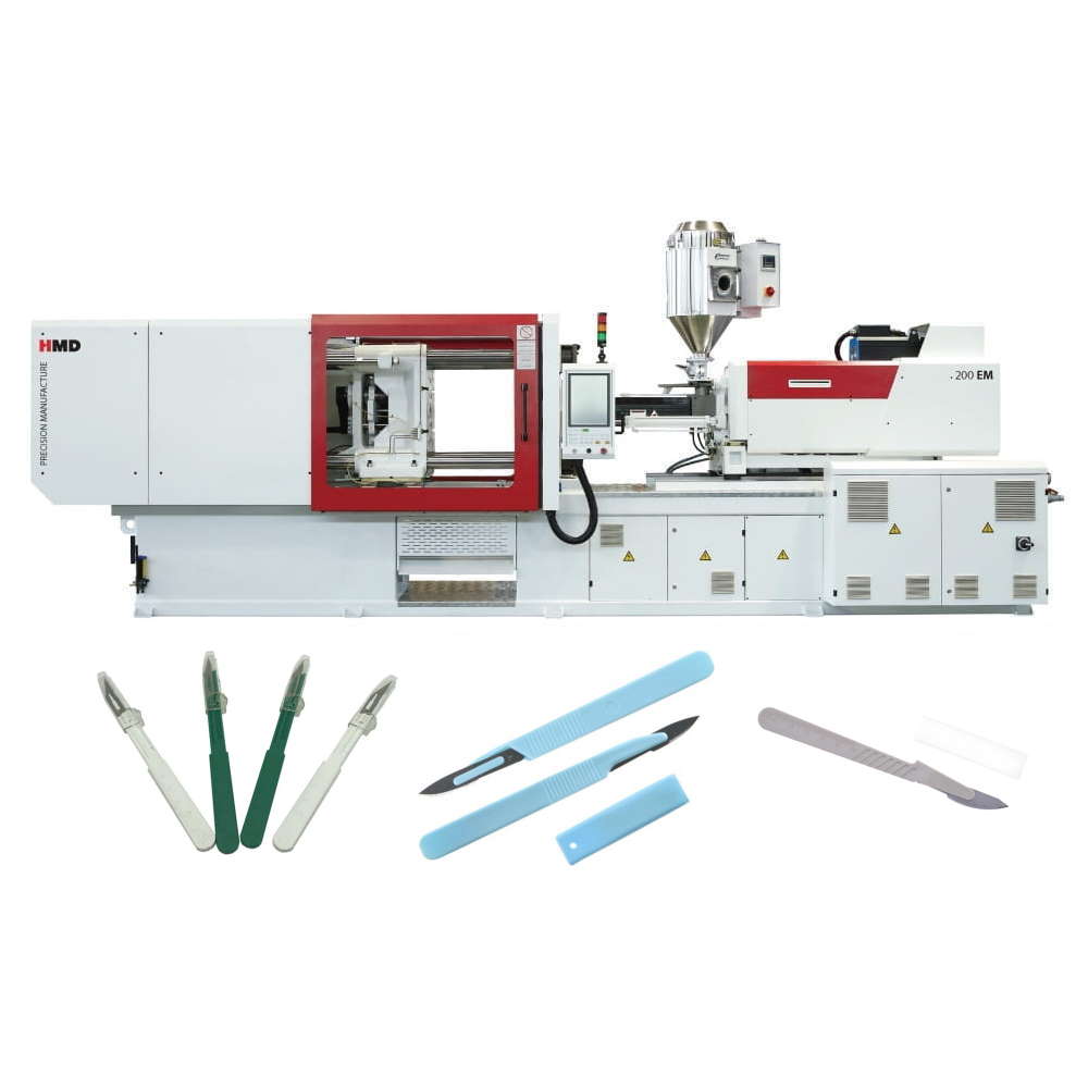 Термопластавтомат ТПА станок для изготовления одноразовых скальпелей