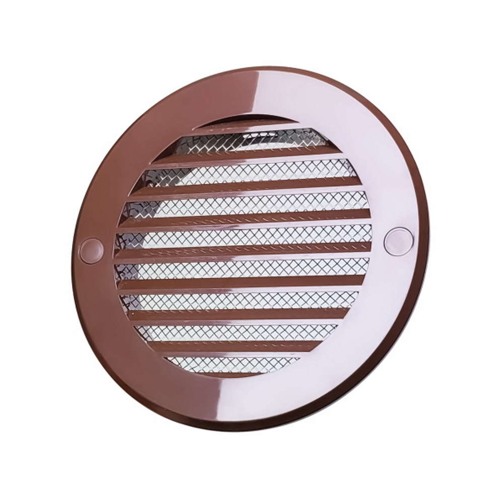 Решетка пластиковая коричневая с москитной сеткой