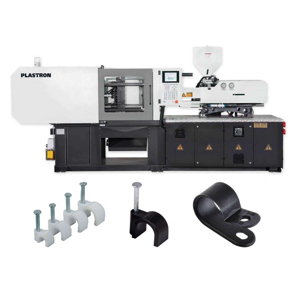 Мини термопластавтомат ТПА станок для изготовления пластиковых скоб для кабеля