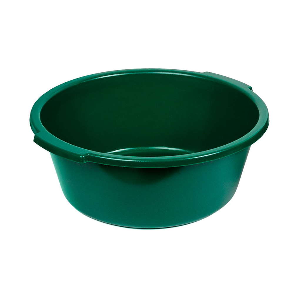 Таз пластмассовый зеленого цвета