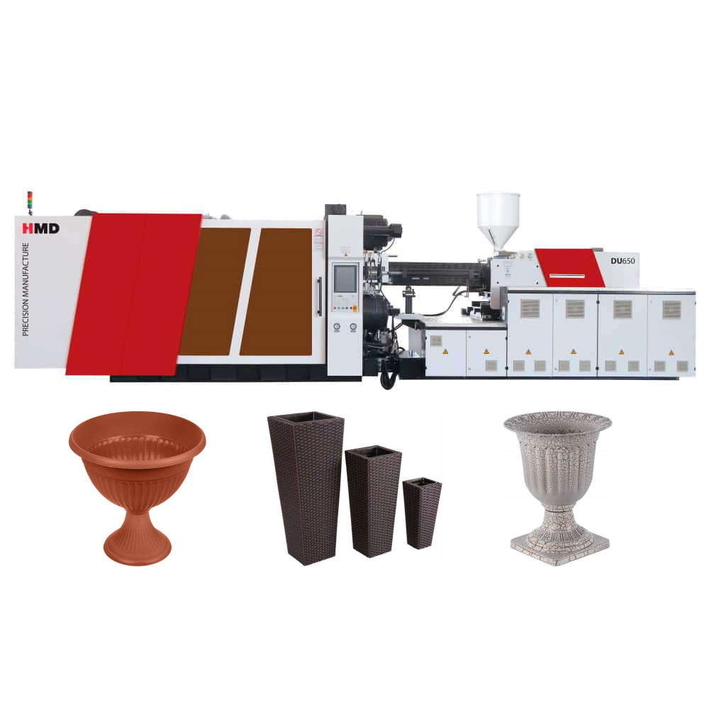 Термопластавтомат ТПА станок для изготовления пластикового вазона DU