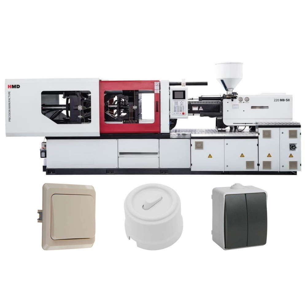 Термопластавтомат ТПА станок для изготовления выключателей света