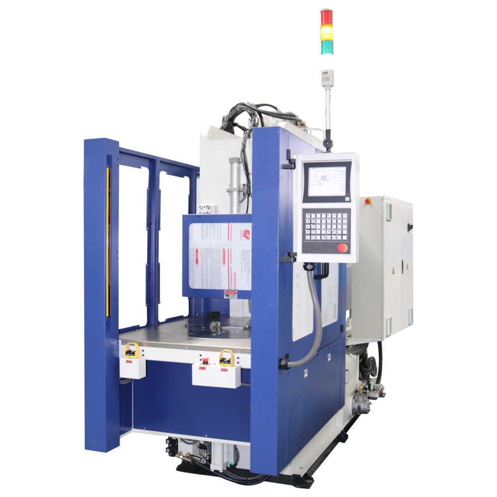 Вертикальный термопластавтомат ТПА бесколонного типа с поворотным столом TC-R