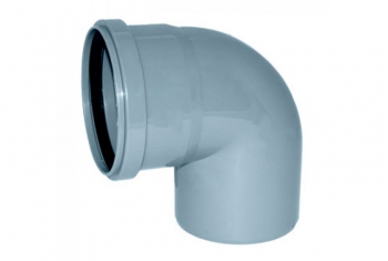 Отвод канализационный диаметр 110 мм угол 90 градусов