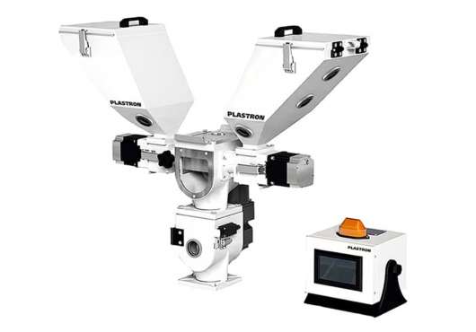 Двухкомпонентный шнековый дозатор полимеров PCM-D имеет производительность 0.6 до 300 кг/ч