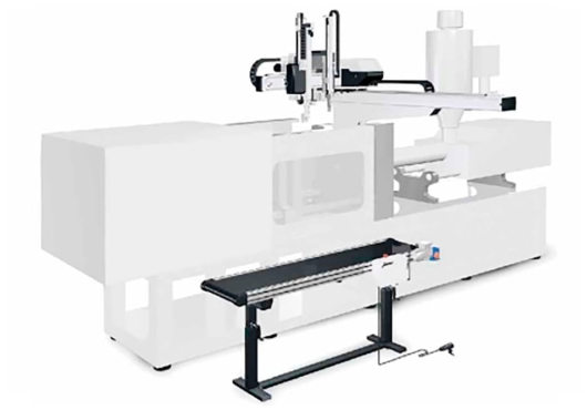 Схема расположения транспортера SPC рядом с ТПА и роботом