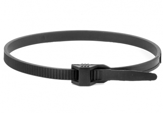 Хомут стяжка P12 гибкий черный 290х6 мм Хомут стяжка P12 гибкий черный 290х6 мм