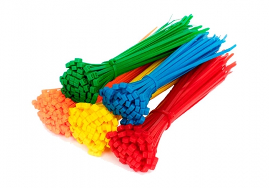 Нейлоновые хомуты стяжки разных цветов Нейлоновые хомуты стяжки разных цветов