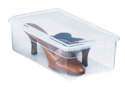 Пластиковая коробка для обуви Пластиковая коробка для обуви