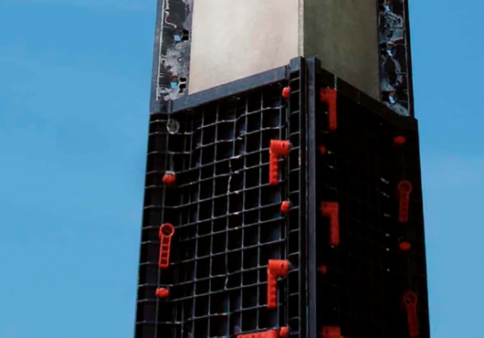 Пластиковая опалубка для колонн прямоугольная