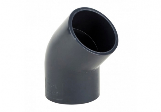 Отвод ПВХ 45 градусов Отвод ПВХ 45 градусов