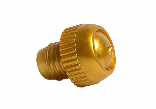 Пластиковая пробка для шампанского золотого цвета