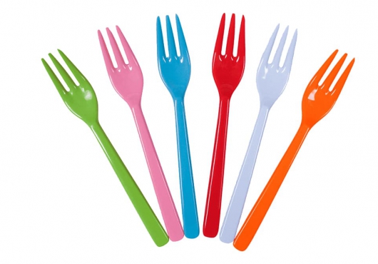 Вилки пластиковые разных цветов Вилки пластиковые разных цветов