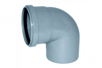 Отвод канализационный диаметр 110 мм угол 90 градусов