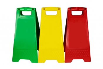 Раскладные пластиковые таблички для пола