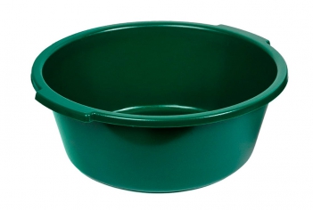 Таз пластмассовый зеленого цвета